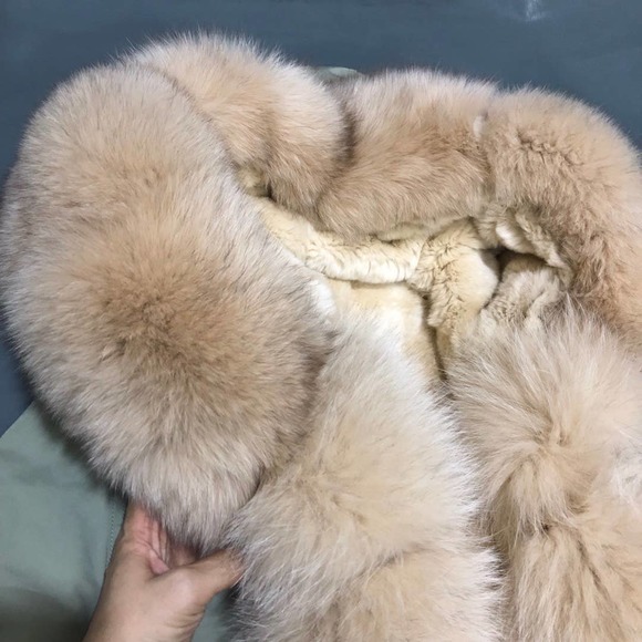 NEW MR& MRS style rabbit and fox fur parker coat - Picture 11 of 14